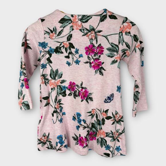 Joules Baby Girls 12-18 months Christina 216653 Floral Long Sleeve Dress Pink - Picture 2 of 9